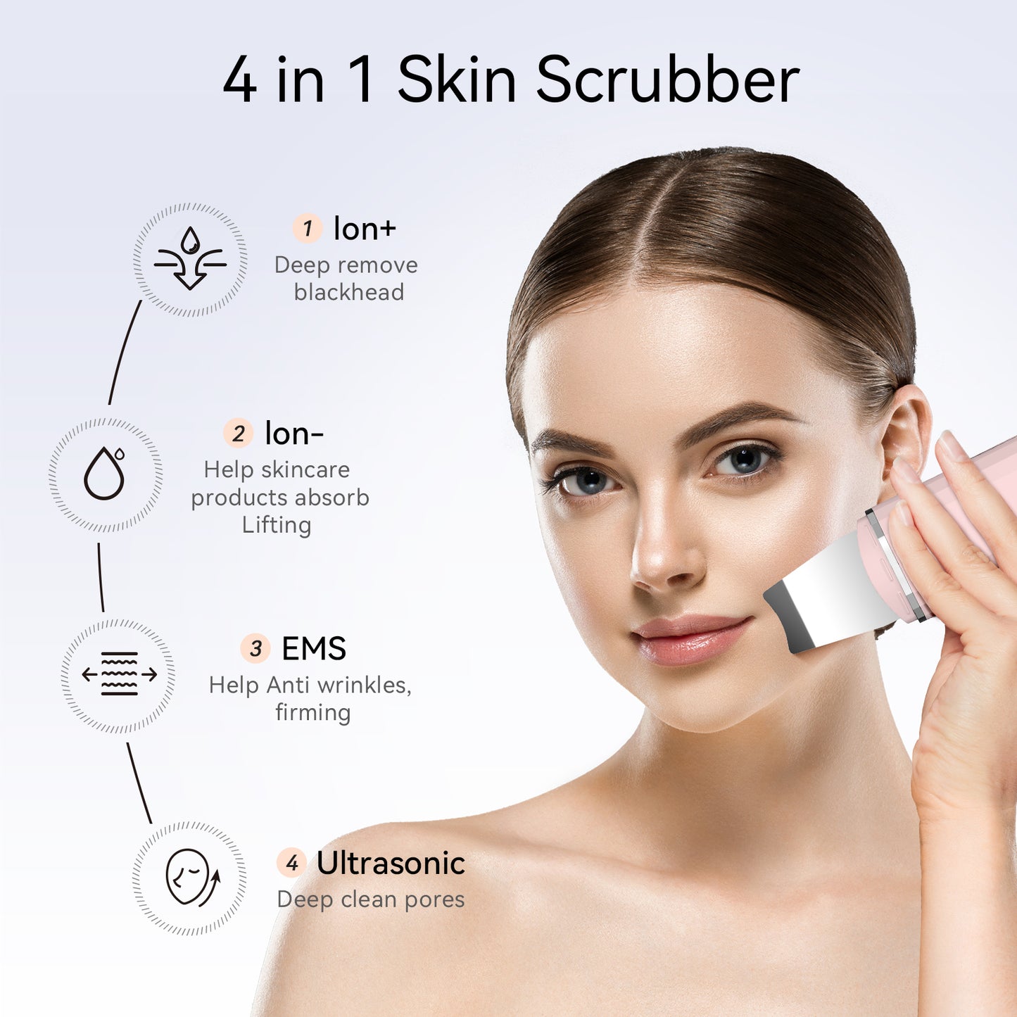 Ultrasonic Skin Scrubber - Premium Beauty Device - Just $29! Shop now at elinsse