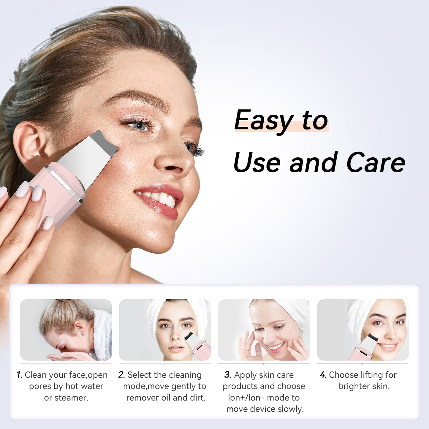 Ultrasonic Skin Scrubber - Premium Beauty Device - Just $29! Shop now at elinsse