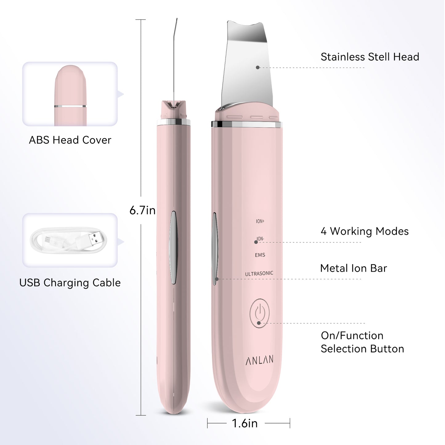 Ultrasonic Skin Scrubber - Premium Beauty Device - Just $29! Shop now at elinsse